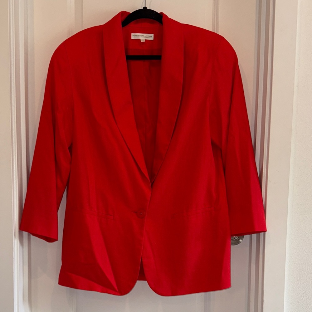 Preston & York Vibrant Red Blazer